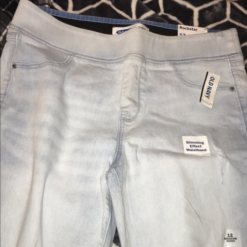 Brand New White Ripped Jeggings